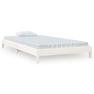 vidaXL Stapelbett Wei&szlig; 100x200 cm Massivholz Kiefer