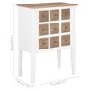 vidaXL Sideboard Weiß 54x30x80 cm Massivholz