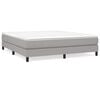 vidaXL Boxspringbettgestell Hellgrau 160x200 cm Stoff