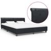 vidaXL Bettgestell Schwarz Kunstleder 160 &times; 200 cm
