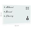 vidaXL Magnettafel Wandmontage Glas 50x30 cm