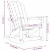 vidaXL Adirondack-Schaukelstuhl Wei&szlig; 92 x 73,5 x 92 cm HDPE
