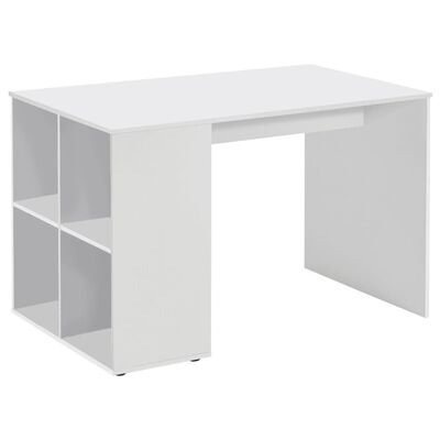 FMD Schreibtisch mit Regal 117×73×75 cm Weiß