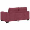 vidaXL 3-teiliges Sofa-Set mit Kissen, weinroter Stoff