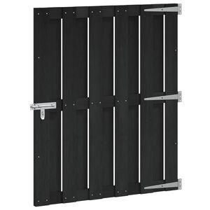 vidaXL Gartentor 100 x 112 cm WPC und Aluminium Schwarz