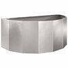 vidaXL Pflanzk&uuml;bel Silber 90 x 45 x 35 cm Edelstahl