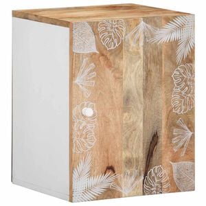 vidaXL Bad-H&auml;ngeschrank 38x33,5x48 cm Massivholz Mango