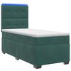vidaXL Boxspringbett mit Matratze Dunkelgr&uuml;n 80 x 200 cm Samt