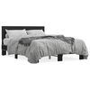 vidaXL Bettgestell Schwarz 120x190 cm Holzwerkstoff und Metall