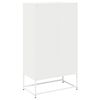 vidaXL Highboard Weiß 68x39x123 cm Stahl