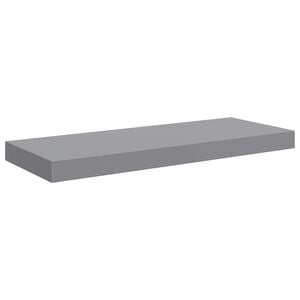 vidaXL Schweberegal Grau 60x23,5x3,8 cm MDF