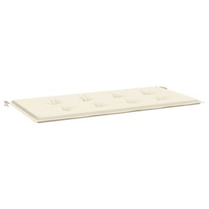 vidaXL Gartenbank-Auflage Creme 120x50x3 cm Oxford-Gewebe