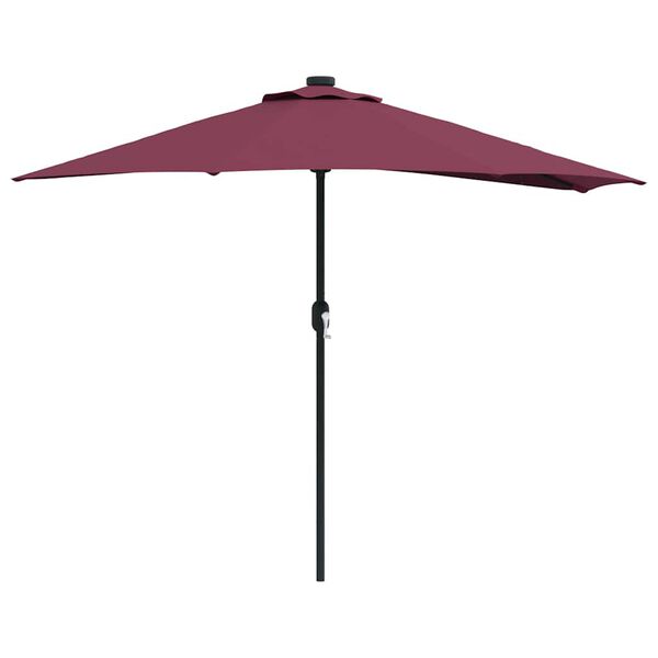 vidaXL Gartenparasol Bordeauxrot 294 x 150 x 224 cm Stoff