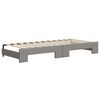 vidaXL Tagesbett Ausziehbar mit Schubladen Taupe 100x200 cm Stoff