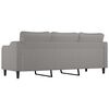 vidaXL 3-Sitzer-Sofa Hellgrau 210 cm Stoff