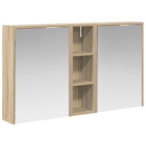 vidaXL Badezimmerschrank-Set 3 pcs 106 x 16 x 62,5 cm Holzwerkstoff