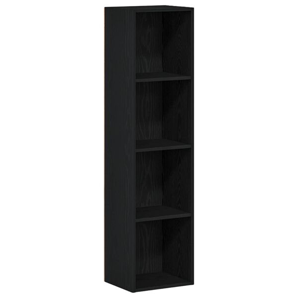 vidaXL | B&uuml;cherregal | Schwarz Eichen-Optik 36 x 30 x 143 cm Holzwerkstoff