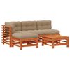 vidaXL Garten-Lounge-Set 5 pcs Wachsbraun Massives Kiefernholz