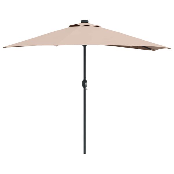 vidaXL Garten-Sonnenschirm Taupe 294 x 150 x 224 cm