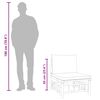 vidaXL 2-tlg. Garten-Lounge-Set mit Dunkelgrauen Kissen Bambus