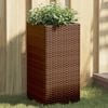 vidaXL Pflanzk&uuml;bel Braun 30x30x60 cm Poly Rattan