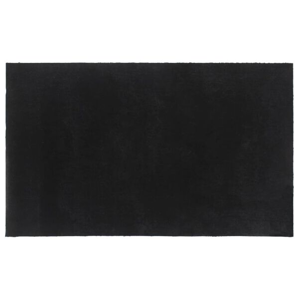 vidaXL Fu&szlig;matte Schwarz 90x150 cm Kokosfaser Getuftet