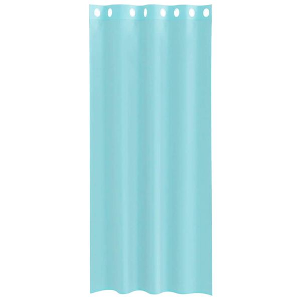 vidaXL Voile Vorh&auml;nge mit &Ouml;sen 2 Stk. T&uuml;rkis