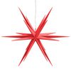 vidaXL LED-Weihnachtsstern Faltbar Rot 100 cm