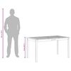 vidaXL Gartentisch 140x80x74 cm Massivholz Akazie