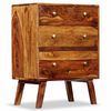 vidaXL Beistellschrank Massivholz Akazie 60x35x76 cm