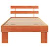 vidaXL Bettrahmen Wachsbraun 90 x 190 cm Massives Kiefernholz