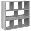 vidaXL B&uuml;cherregal/Raumteiler Grau Sonoma 100x33x94,5 cm