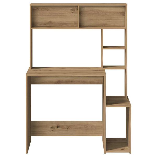 vidaXL Schreibtisch mit Regal Artisan-Eiche 100x45x140cm Holzwerkstoff