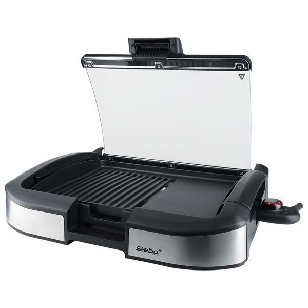Steba Elektrischer Tischgrill VG 195 Schwarz und Silbern 2200 W