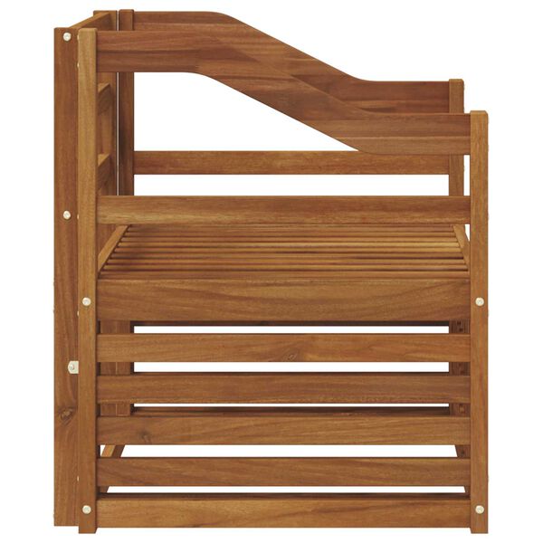 vidaXL Outdoor-Sofagarnitur Natur 67 x 63 x 73 cm Massivholz Akazie