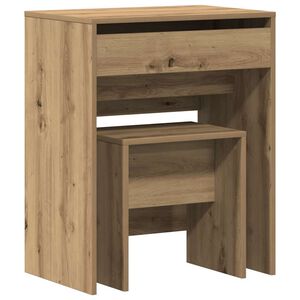vidaXL Schminktisch 2 stk. Artisan-Eiche 60 x 40 x 75 cm Holzwerkstoff