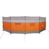 vidaXL Camping-Windschutz Grau und Orange 510x153 cm Wasserdicht