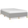 vidaXL Bettgestell ohne Matratze Hellgrau 120x190 cm Stoff