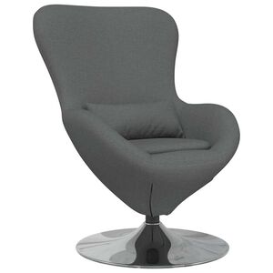 vidaXL Eiersessel Dunkelgrau 63 x 73 x 90 cm Stoff