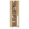 vidaXL Highboard Sonoma-Eiche 34,5x34x180 cm Holzwerkstoff