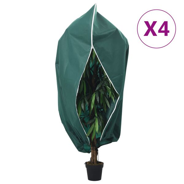 vidaXL Wintervlies mit Rei&szlig;verschluss 4 Stk. 70 g/m&sup2; 3,14x2,5 m
