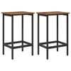 vidaXL Barhocker 2 pcs Altholz 40 x 32 x 64 cm Holzwerkstoff