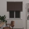 vidaXL Venetianer Jalousie Dunkelbraun mit Muster 150 x 110 cm PVC