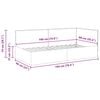 vidaXL Eckbettgestell mit Kopfteil Hellgrau 90 x 190 cm Samt