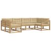 vidaXL Outdoor-Sofagarnitur 6 stk. Wei&szlig; und Beige
