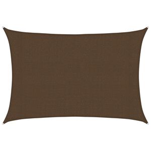 vidaXL Sonnensegel 160 g/m&sup2; Braun 3x4,5 m HDPE
