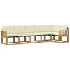 vidaXL Outdoor-Sofagarnitur mit Kissen 6 pcs Wei&szlig; und Creme