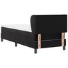 vidaXL Boxspringbett mit Matratze Schwarz 80 x 200 cm Samt