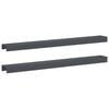 vidaXL Garten-Abdeckprofil 2 stk. 100 x 10 x 5 cm Stahl Anthrazit