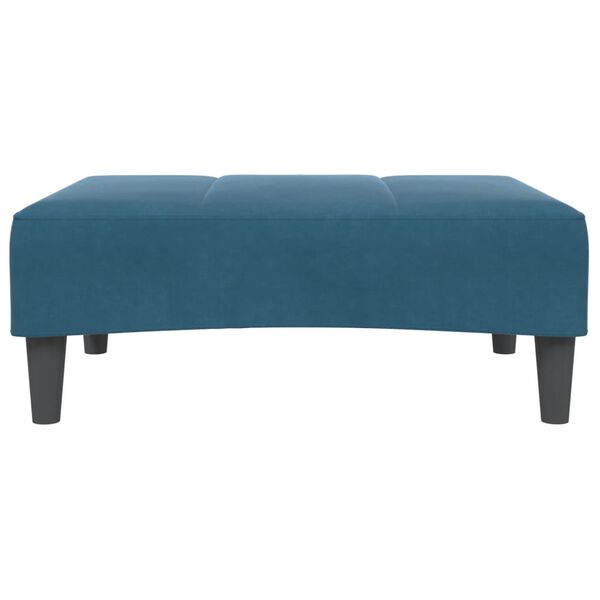 vidaXL Fußhocker Blau 77x55x31 cm Samt